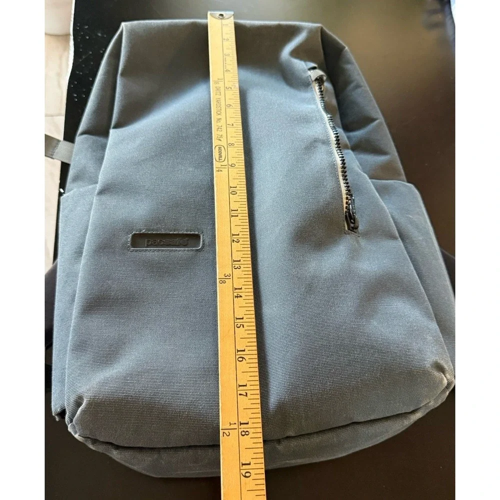 Pacsafe Intasafe Anti Theft Backpack 20L Laptop Bag Blue 18.5